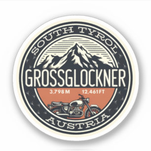 Sticker Route alpine élevée du Grossglockner Alpes autrich