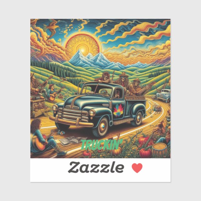 Sticker Route de l'art populaire (Feuille)