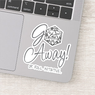 Sticker RPG Crit AF   Retro Tabletop PnP Roleplayer Dice