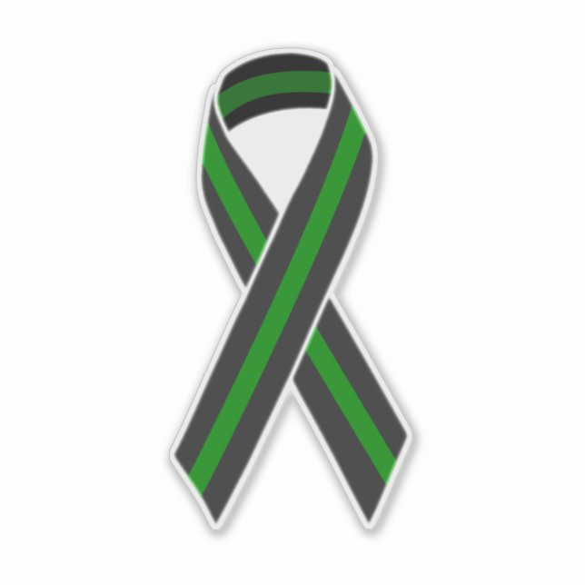 Sticker Ruban mince ligne verte (Devant)