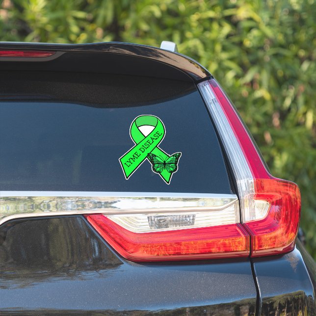 Sticker Rubans de sensibilisation à la maladie de Lyme Pap (Côté voiture)