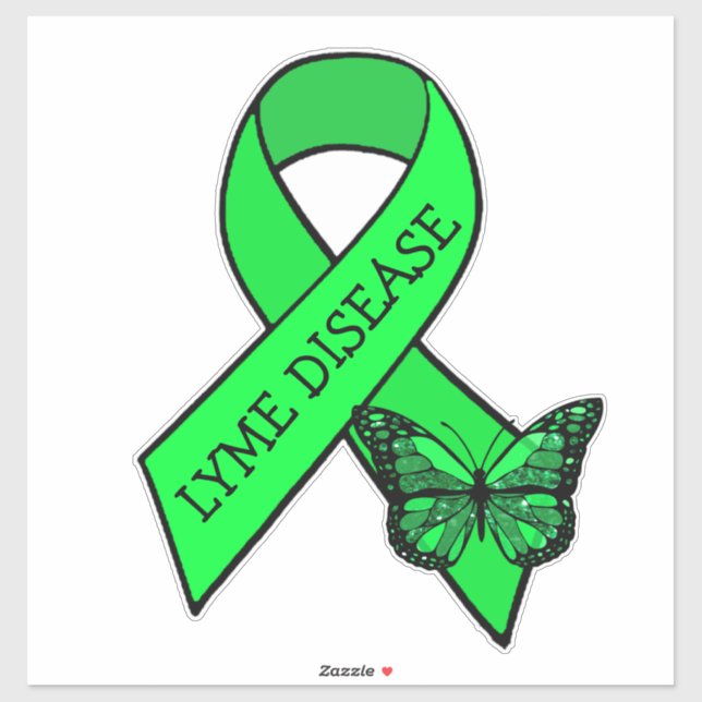 Sticker Rubans de sensibilisation à la maladie de Lyme Sti (Feuille)