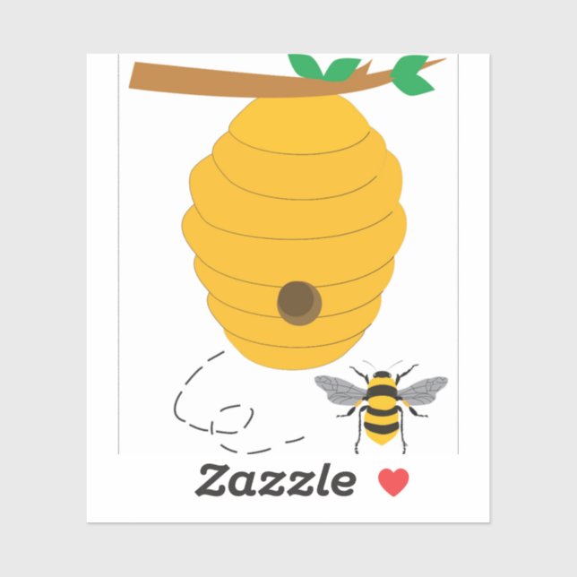Sticker ruche (Feuille)