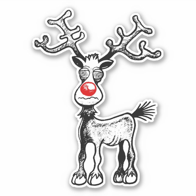 Sticker Rudolph le renne (Devant)