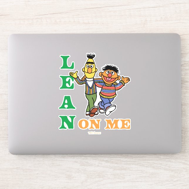 Sticker Rue Sésame | Bert & Ernie Lean sur moi (Ordinateur)