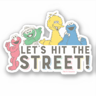 Sticker Rue Sésame Faisons un tour dans la rue !