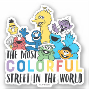 Sticker Rue Sésame   La Rue La Plus Colorée