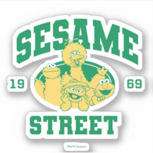 Sticker Rue Sésame   Vintage 1969
