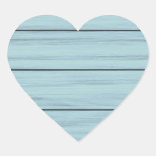 Sticker Rustic Blue Wood Étiquette
