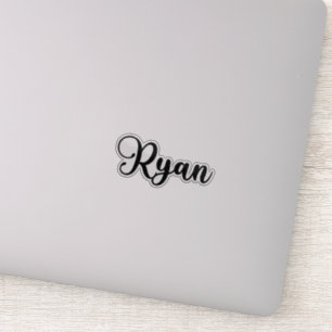 Sticker Ryan Nom - Calligraphie manuscrite