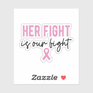 Sticker Sa Lutte Est Notre Lutte Contre Le Ruban Rose, Le 