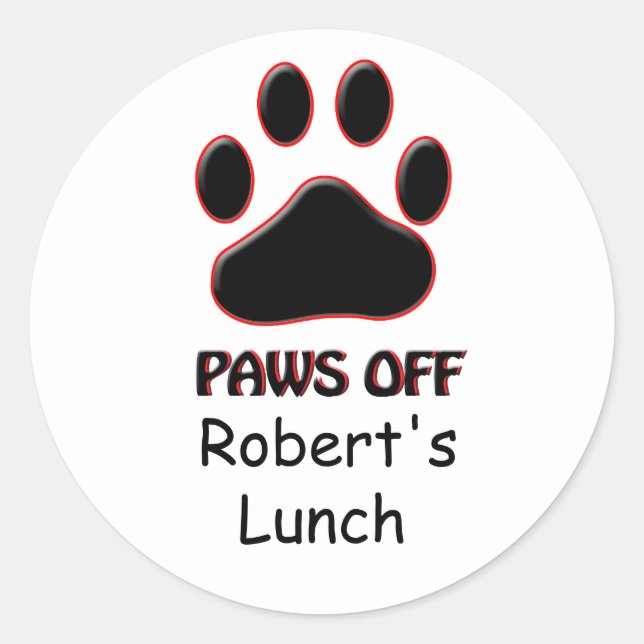 Sticker Sac À Dîner Avec Des Pattes Drôle (Devant)