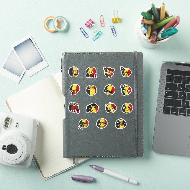 Sticker sac à visage à billes belgique (Couverture iPad)