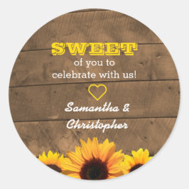 Sticker Sac-Bac Rustique et Fleurs de soleil en bo