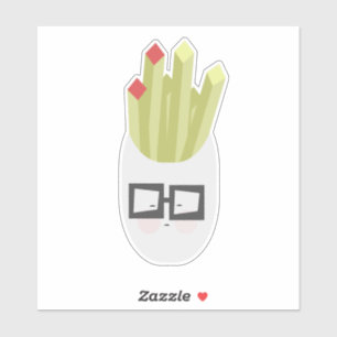 Sticker Sac de frites mignon dessin animé