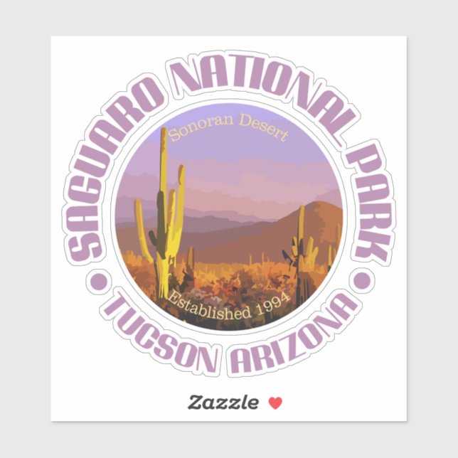 Sticker Saguaro NP (Feuille)