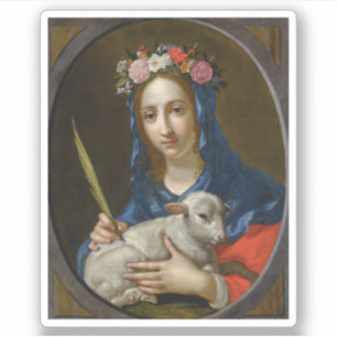 Sticker Saint Agatha (par Cesare Dandini)