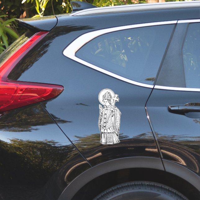 Sticker Saint Deiniol Abbé et Évêque (Coté voiture)