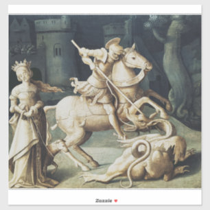 Sticker Saint Georges et le Dragon Grand Martyr