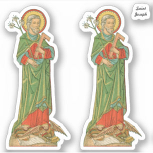 Sticker Saint Joseph, protecteur de l'Église (VVP 09) - 2U