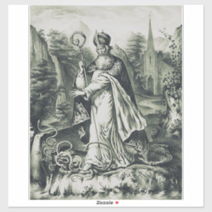 Sticker Saint Patrick patron de l'Irlande