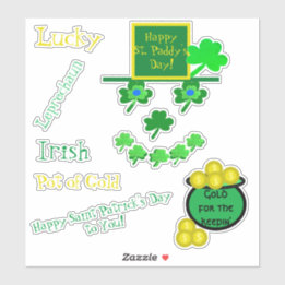 Sticker Saint Patrick's Day Leprechaun Vinyl