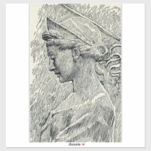 Sticker Sainte Cecilia Vierge et martyr