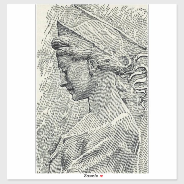 Sticker Sainte Cecilia Vierge et martyr (Feuille)