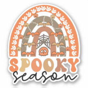 Sticker Saison éffrayante Halloween Rainbow Fall