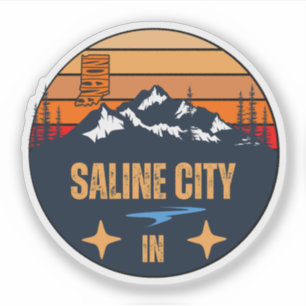 Sticker Saline City, Indiana