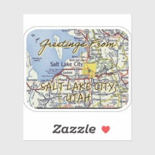 Sticker Salt Lake City Utah 1955