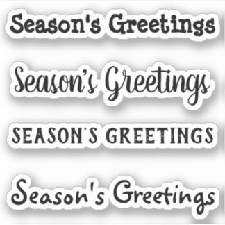 Sticker Salutation personnalisée Kiss-Cut x4 #10 (Greetin
