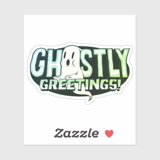 Sticker Salutations Ghoost (Feuille)