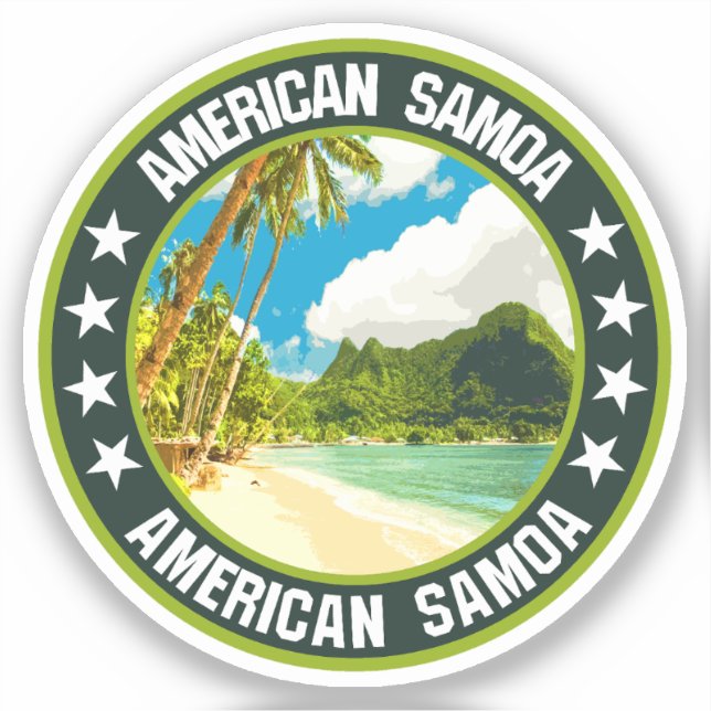Sticker Samoa américaines (Recto)