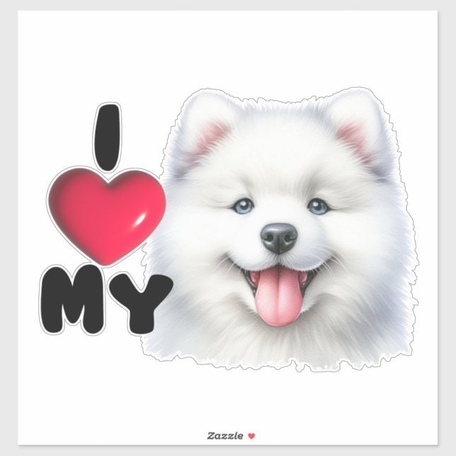 Sticker Samoyed Shoney (Feuille)