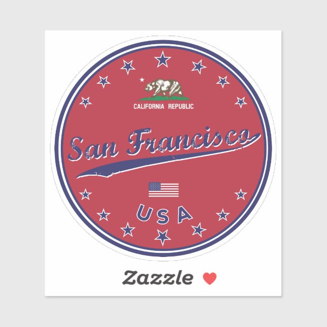 Sticker San Francisco (Feuille)