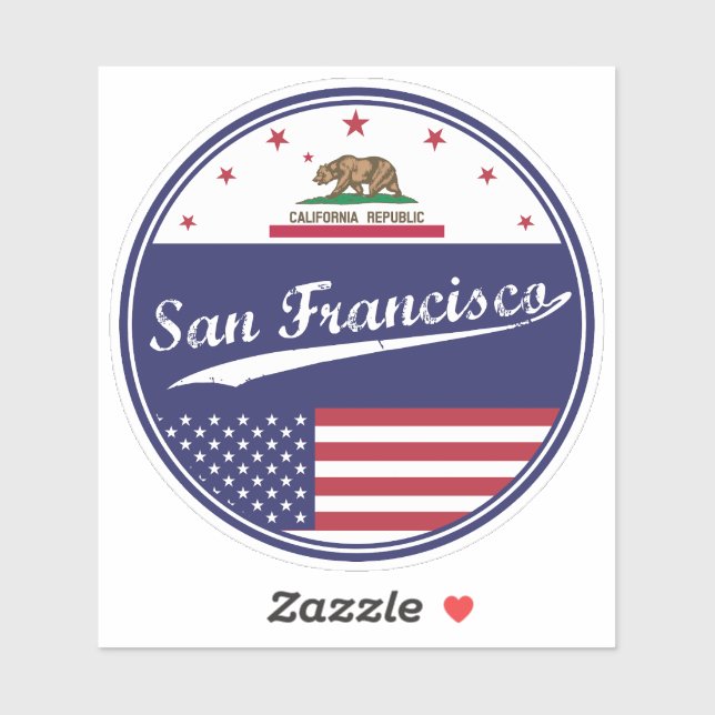 Sticker San Francisco (Feuille)