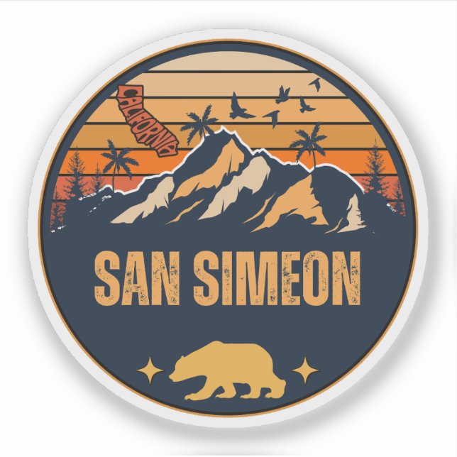 Sticker San Simeon, Californie (Devant)