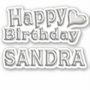 Sticker Sandra Happy