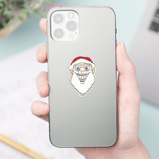 Sticker Santa Claus Starburst Screwball Graphics