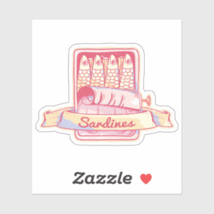 Sticker Sardines dans une boîte