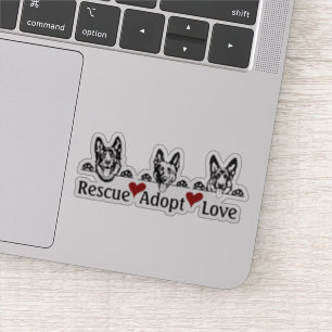 Sticker Sauver Adopter Aimer Vinyle personnalisé