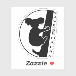 Sticker Sauvez les Koalas