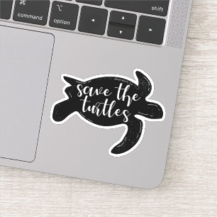 Sticker Sauvez les tortues