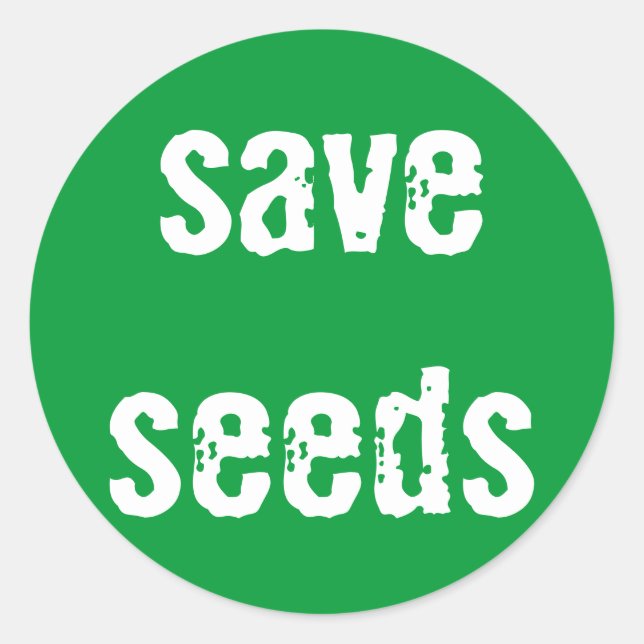 Sticker "Save Seeds" (Devant)