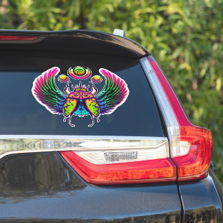 Sticker scarabée égyptien coloré