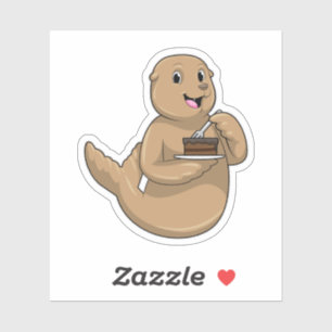 Sticker Sceau avec gâteau