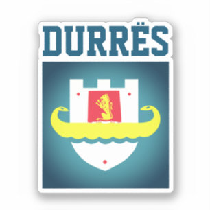 Sticker Sceau de Durrës, Albanie