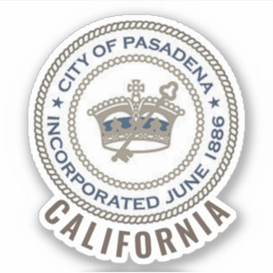 Sticker Sceau de la ville de Pasadena, Californie