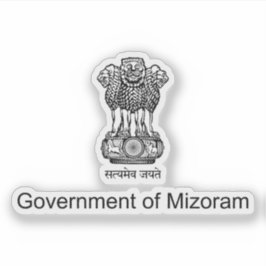 Sticker Sceau de l'État de Mizoram, Inde